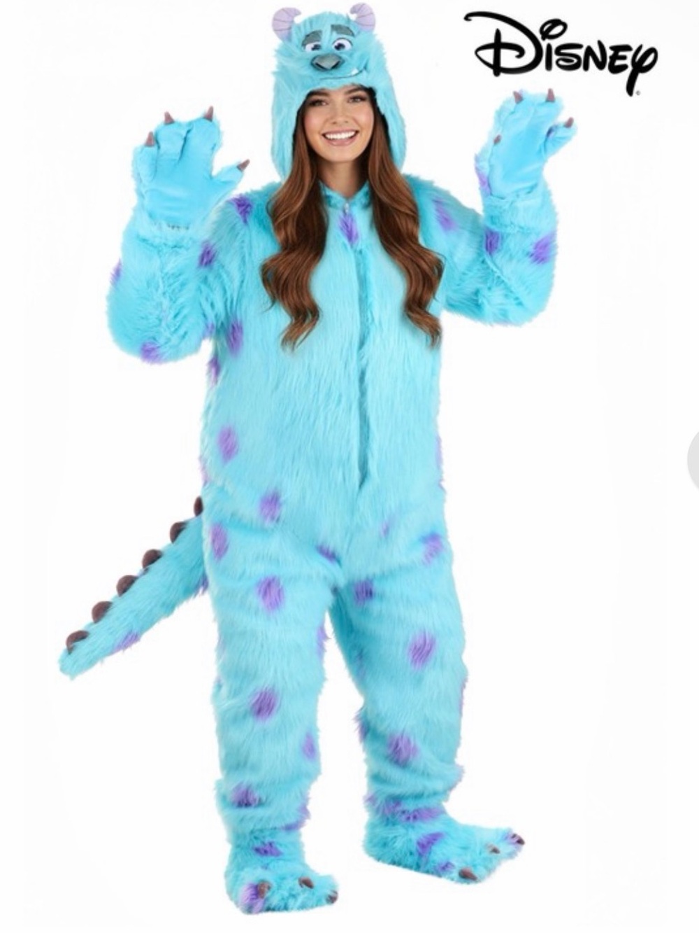 Disney Sulley Blue Monster Costume - Plush Onesie
